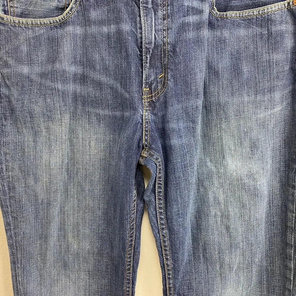 Levi 514 Vintage Y2K Blue Jeans 36x30 Straight Leg Mid Rise Cotton Mexico